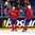 MOSCOW, RUSSIA - MAY 10: Norway's Mats Zuccarello #36 and Anders Bastiansen #20 celebrating after a third period goal against Kazakhstan during preliminary round action at the 2016 IIHF Ice Hockey World Championship. (Photo by Andre Ringuette/HHOF-IIHF Images)

